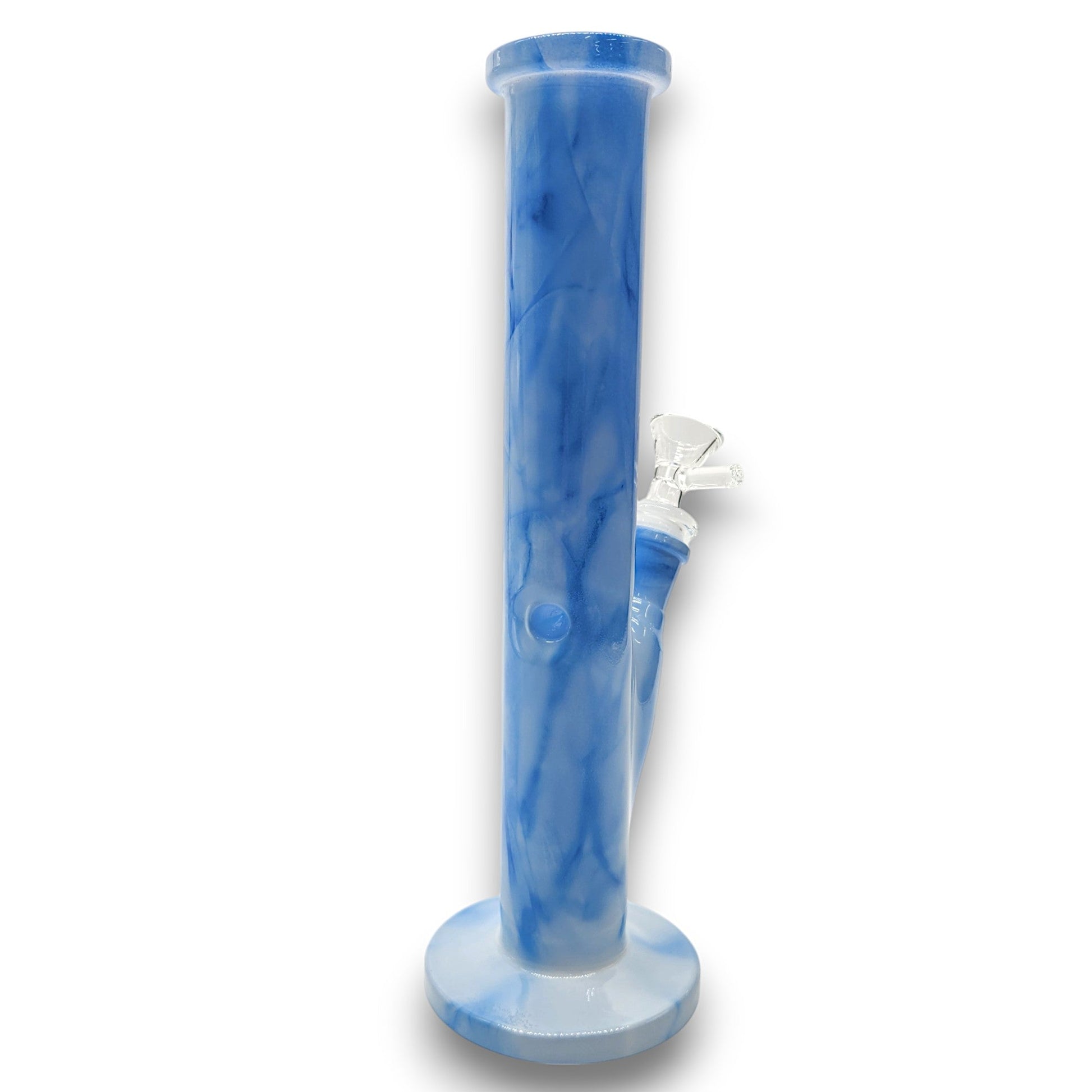 10.5" Marble Straight Tube Glass Bong