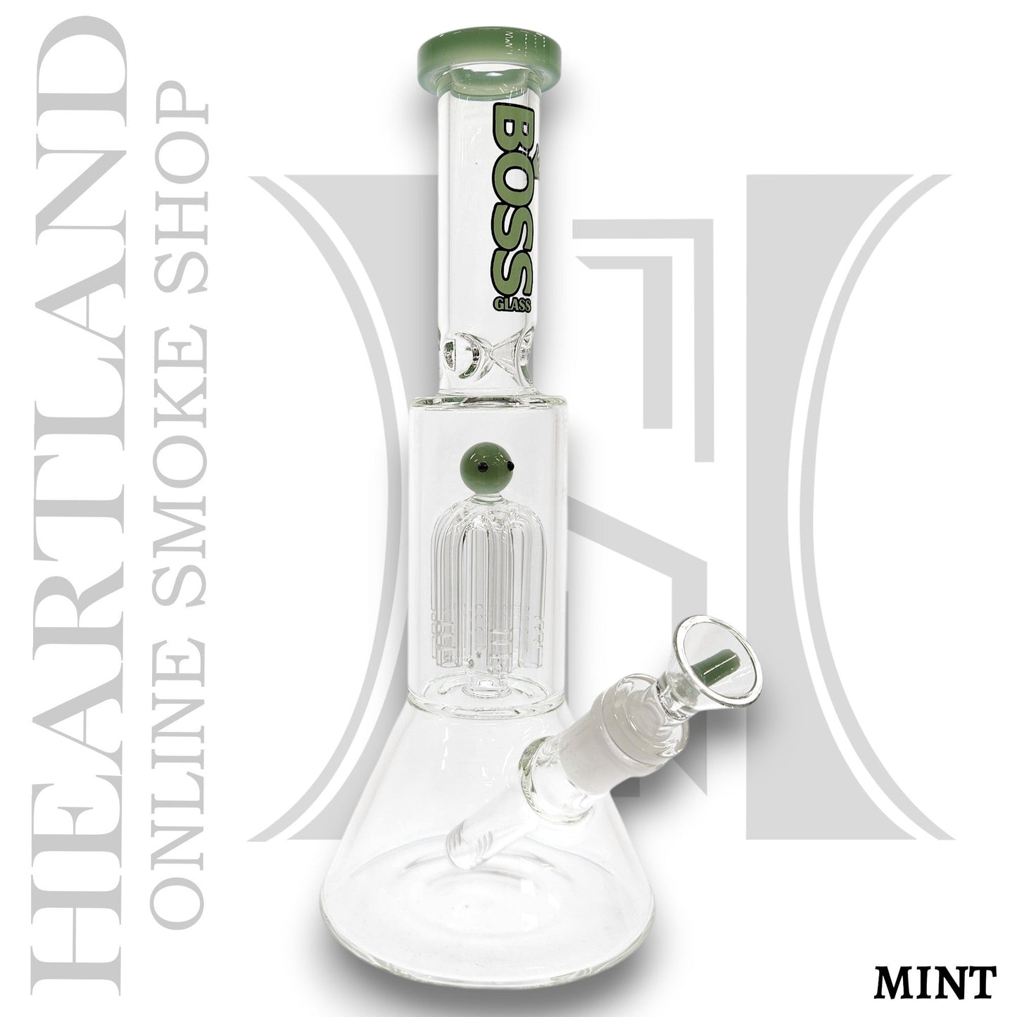 11" Boss Glass Tree Percolator Bong