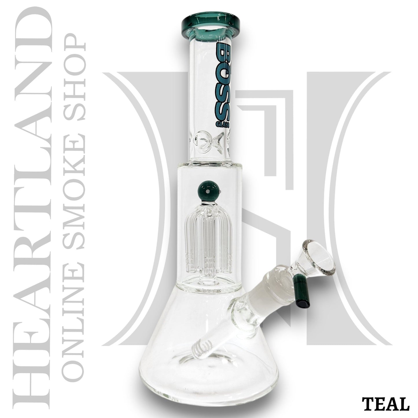 11" Boss Glass Tree Percolator Bong