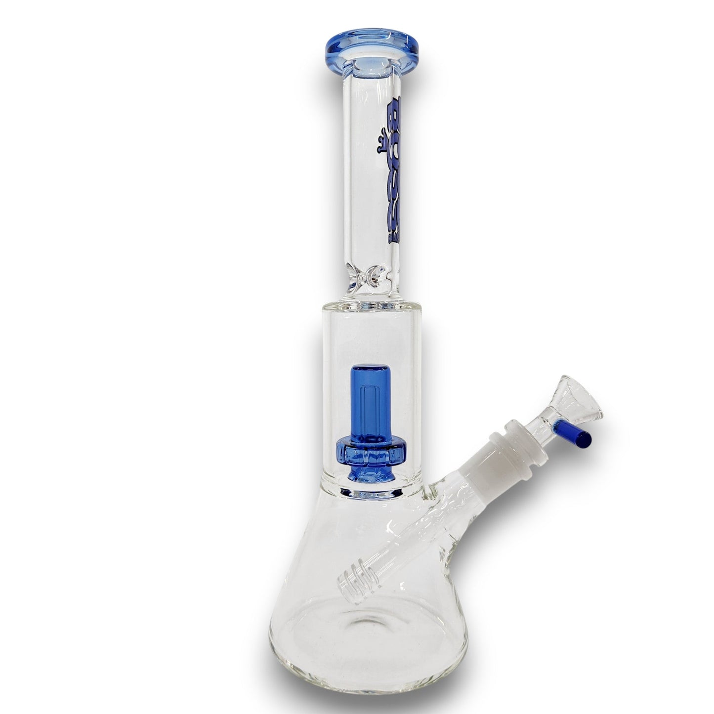 11" Boss Straight Tube Showerhead Percolator Beaker Bong