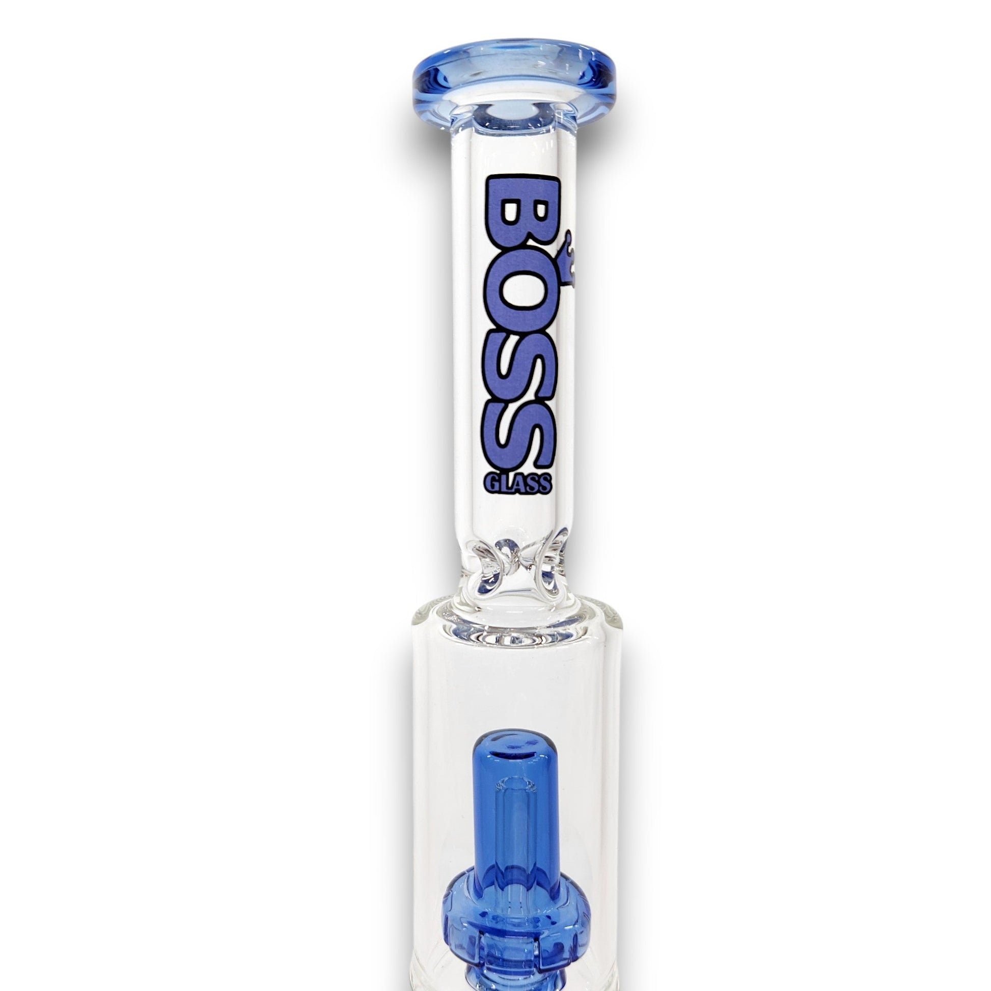 11" Boss Straight Tube Showerhead Percolator Beaker Bong