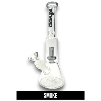 11" Boss Straight Tube Showerhead Percolator Beaker Bong