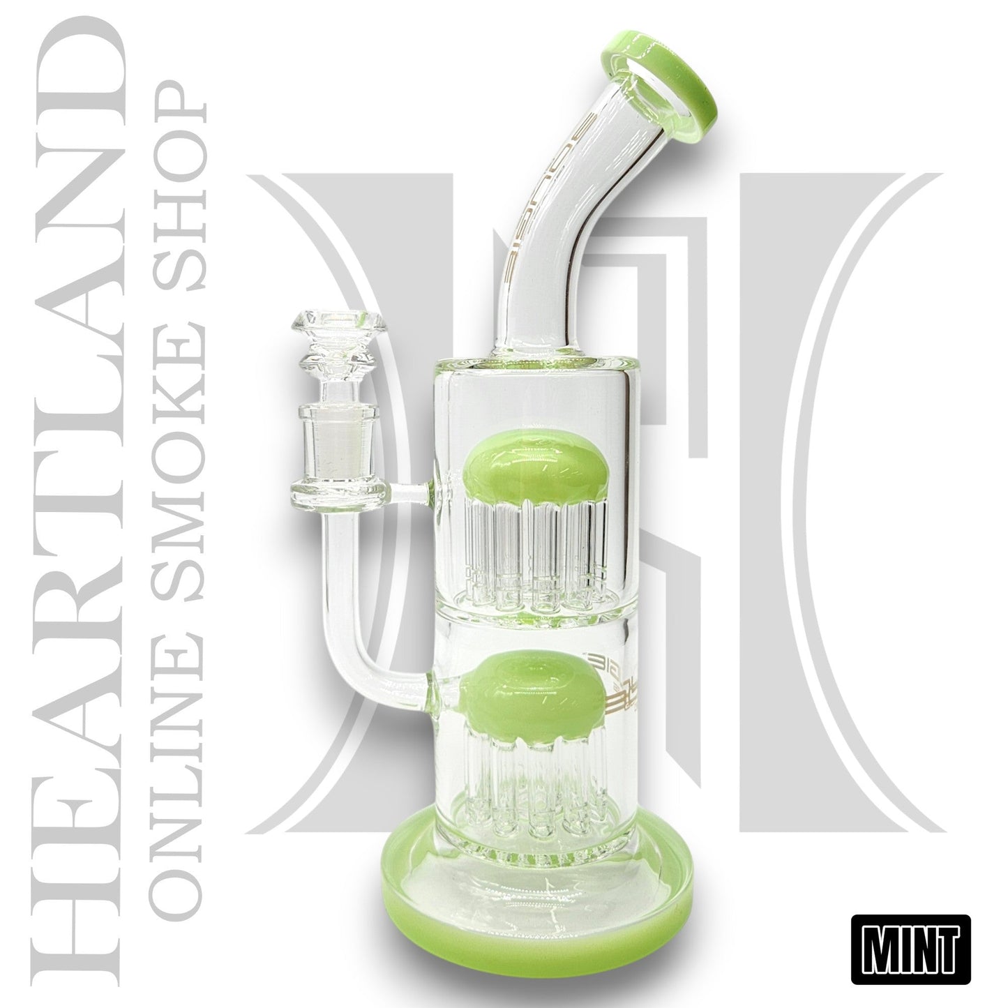 11" Bougie Dual Tree Percolator Bong