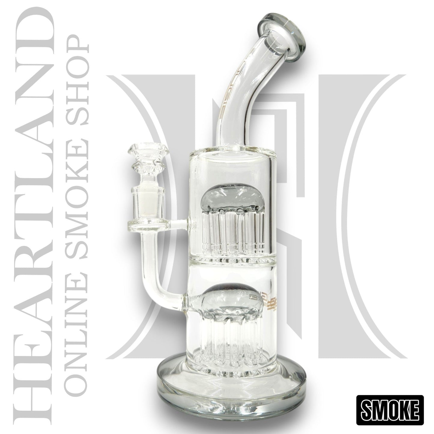 11" Bougie Dual Tree Percolator Bong