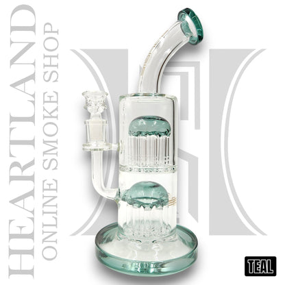11" Bougie Dual Tree Percolator Bong