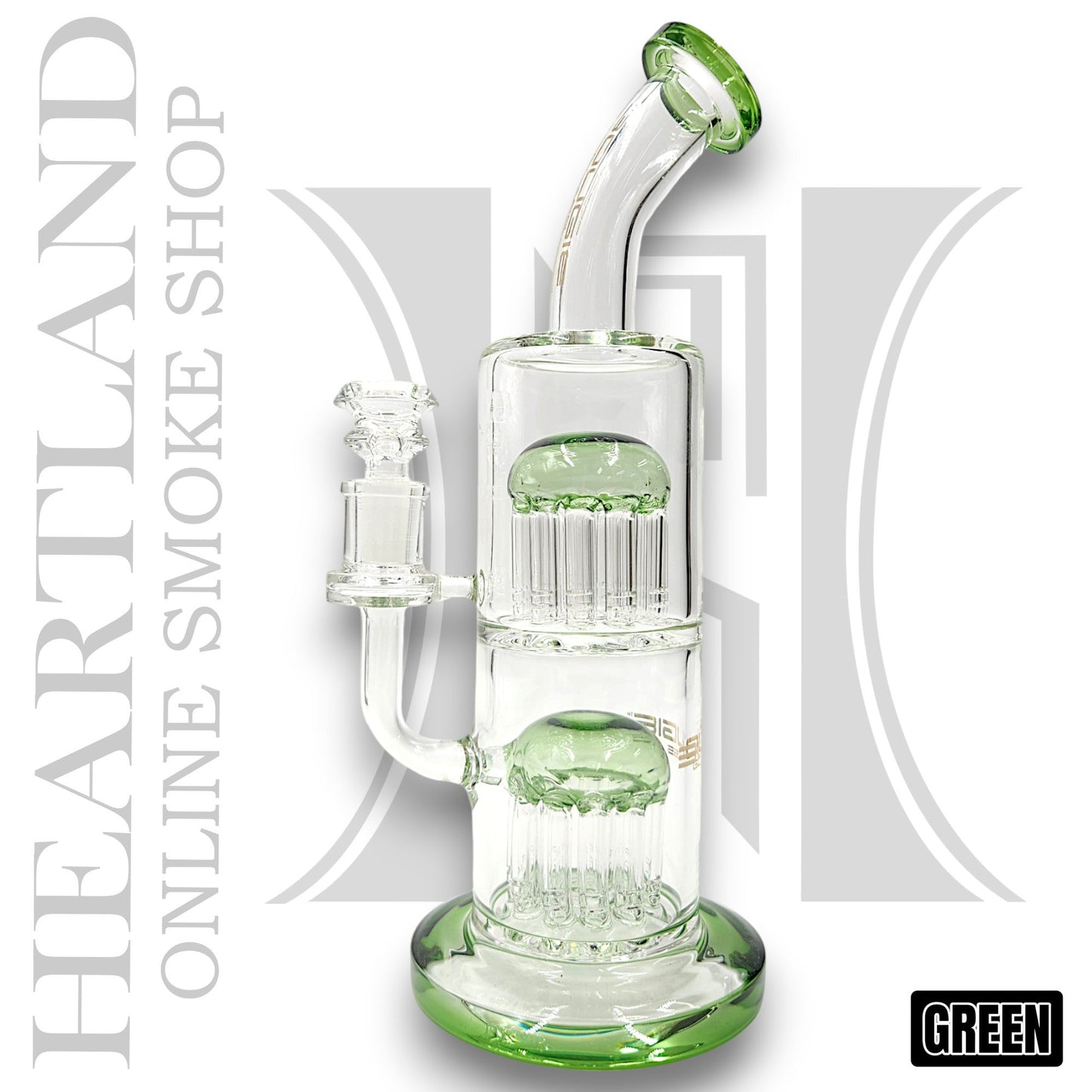 11" Bougie Dual Tree Percolator Bong