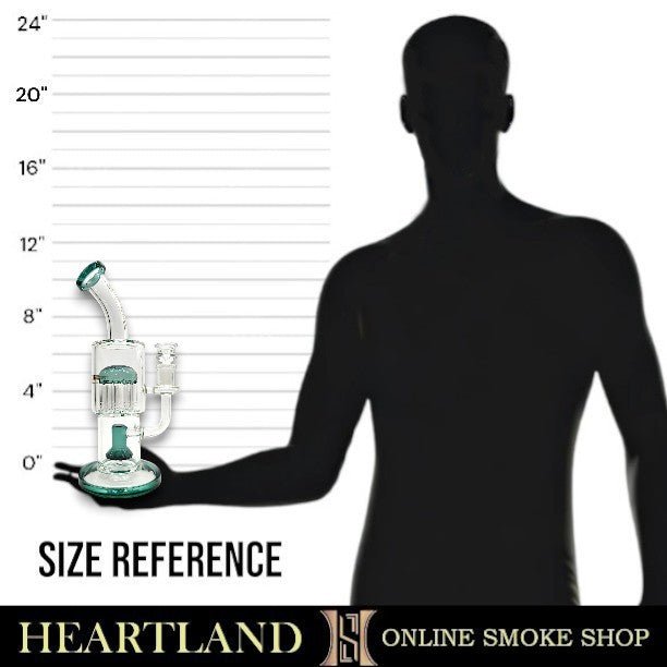 11" Bougie Tree and Volcano Perc Bong