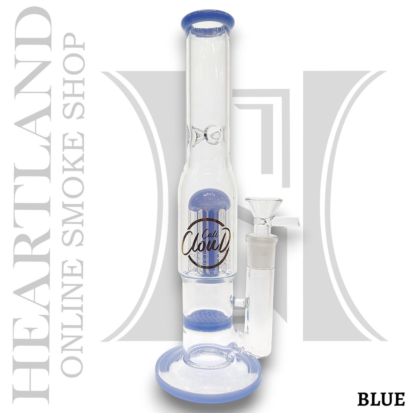 11" Cali CloudX Honeycomb Tree Perc Straight Tube Bong