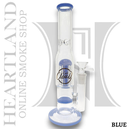 11" Cali CloudX Honeycomb Tree Perc Straight Tube Bong