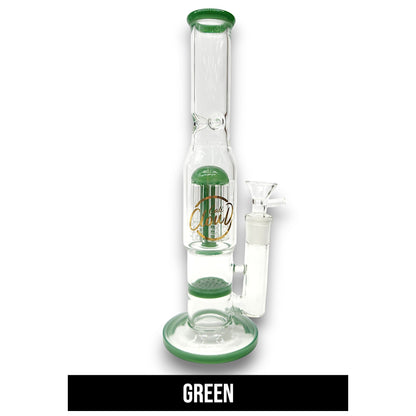 11" Cali CloudX Honeycomb Tree Perc Straight Tube Bong