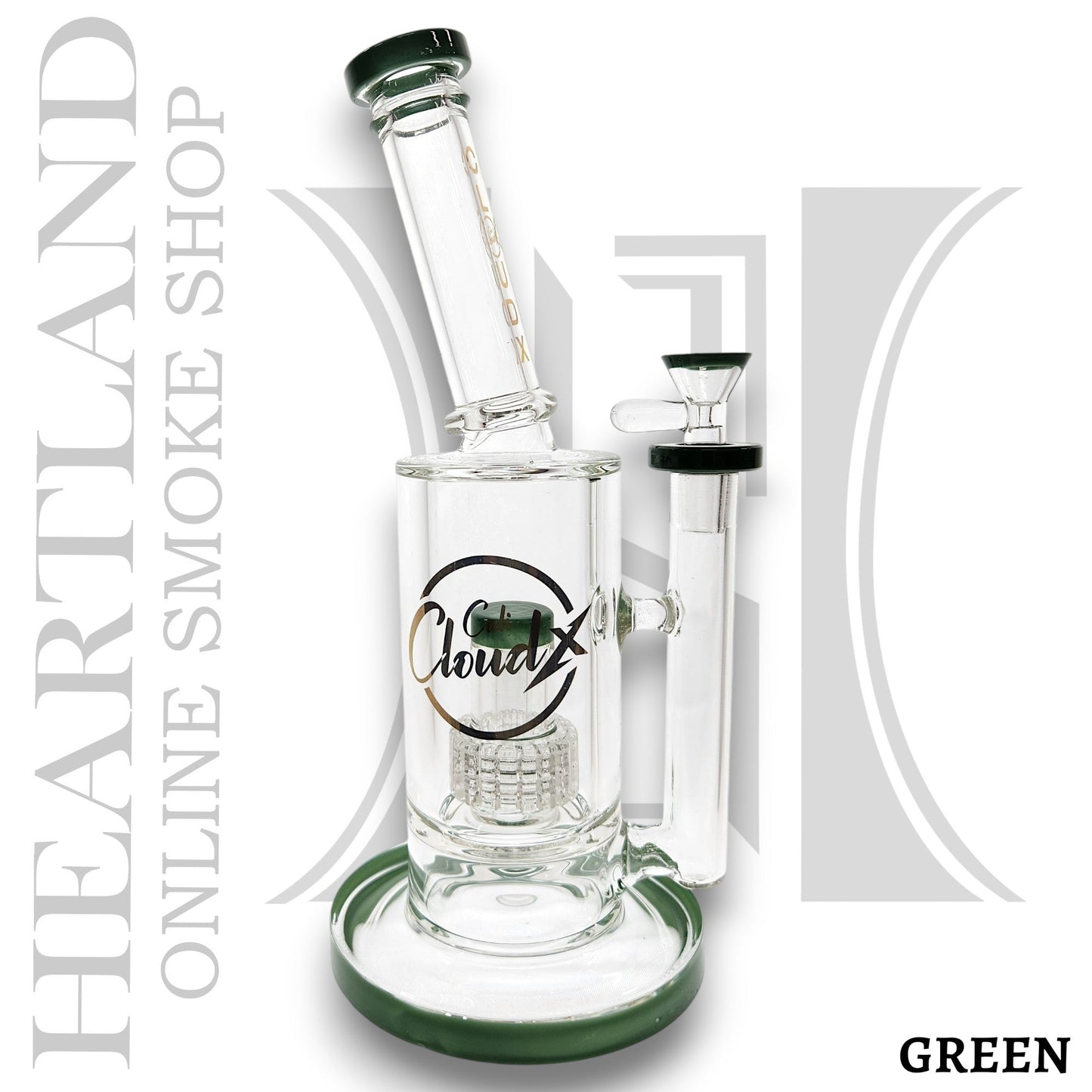 11" Cali CloudX Matrix Showerhead Perc Barrel Bong