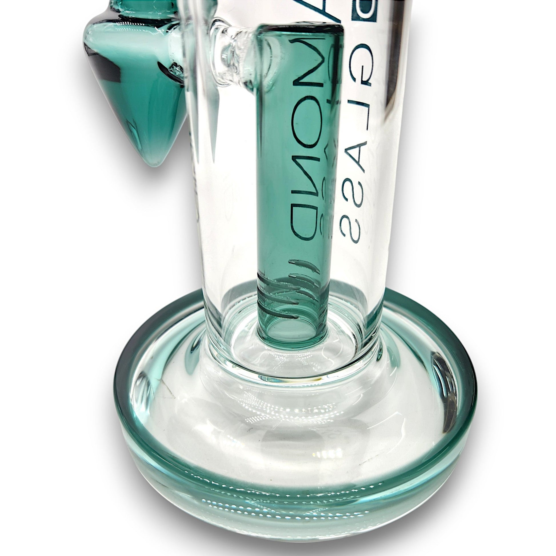 11" Diamond Glass Straight Tube Percolator Bong