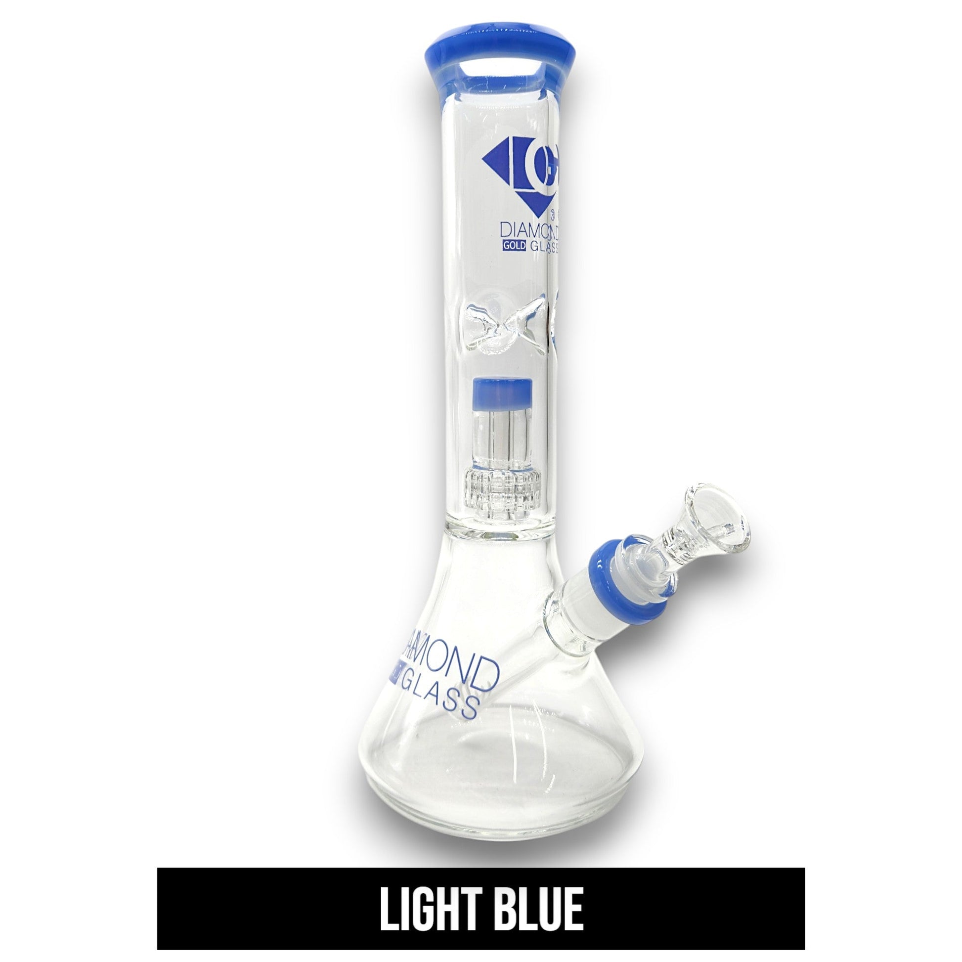 11" Diamond Matrix Showerhead Percolator Beaker Bong