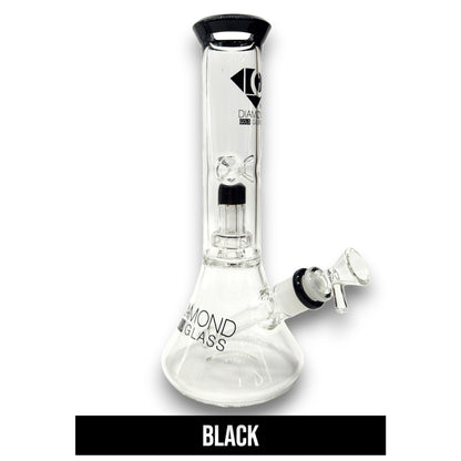11" Diamond Showerhead Percolator Beaker Bong