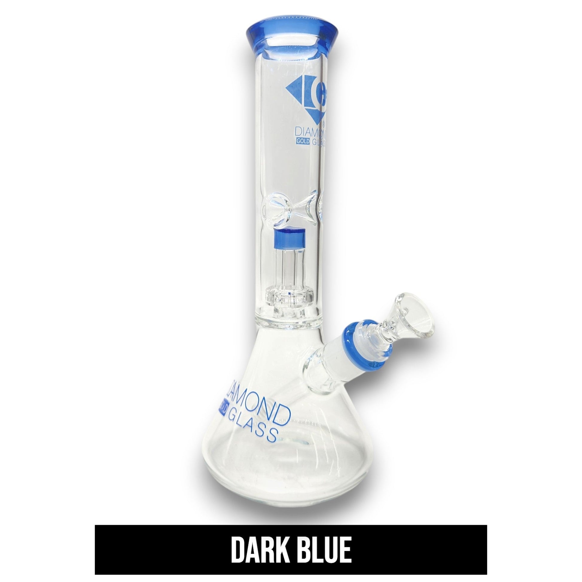 11" Diamond Showerhead Percolator Beaker Bong