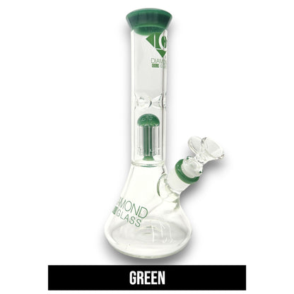 11" Diamond Tree Percolator Beaker Bong