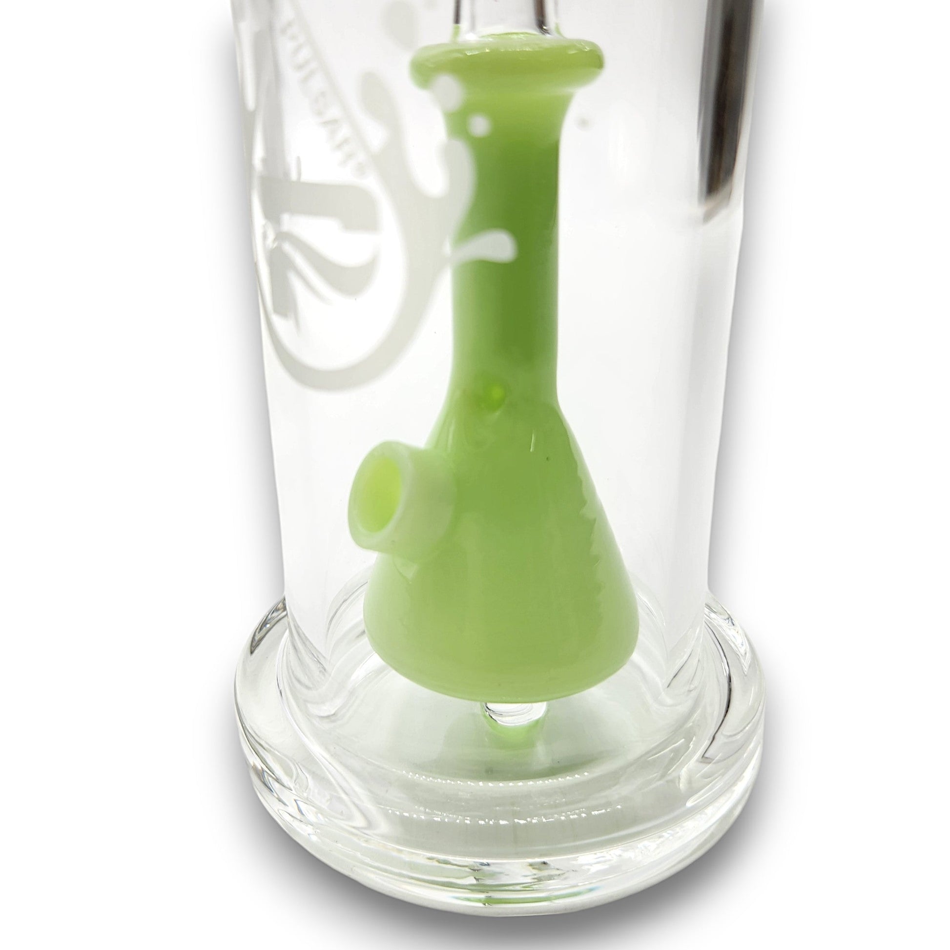11" Pulsar Flask Barrel Multi Hole Perc Bong