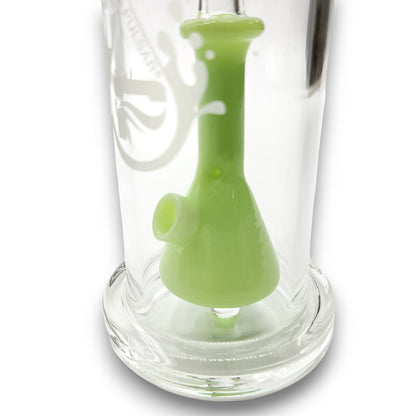 11" Pulsar Flask Barrel Multi Hole Perc Bong