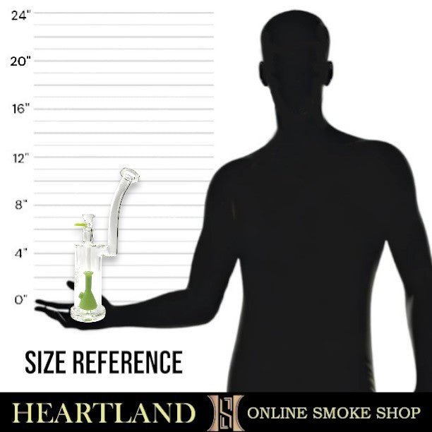 11" Pulsar Flask Barrel Multi Hole Perc Bong