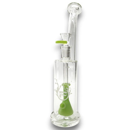 11" Pulsar Flask Barrel Multi Hole Perc Bong