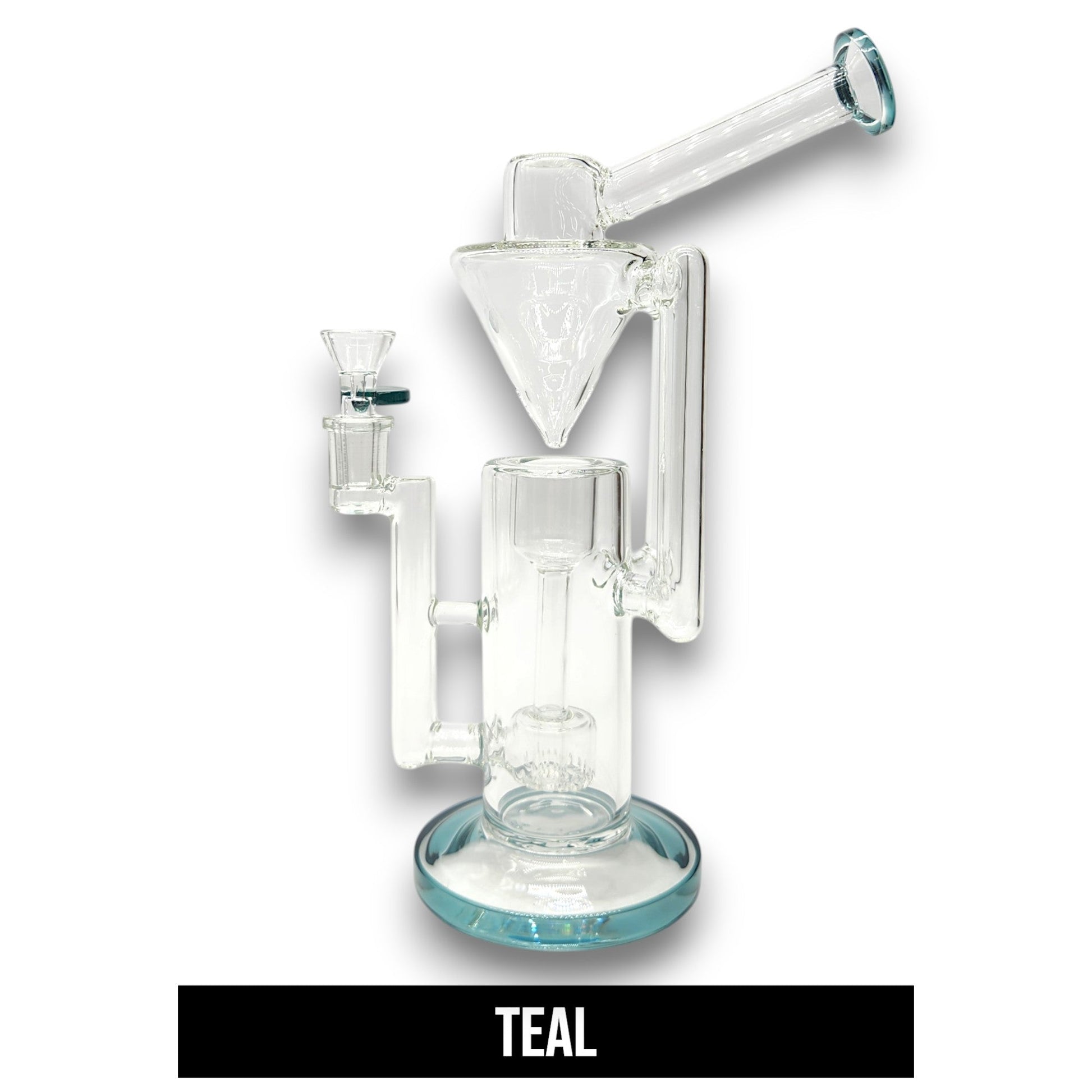 11" Pulsar Thinker Barrel Perc Recycler Bong