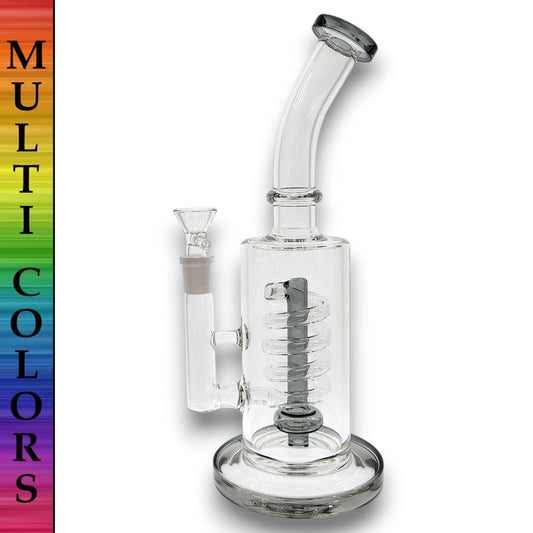 11" Special 20 Coil Circ Perc Barrel Beaker Bong