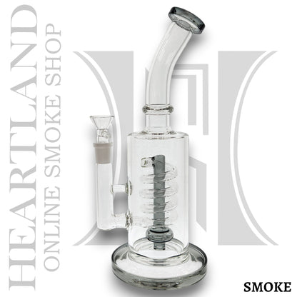 11" Special 20 Coil Circ Perc Barrel Beaker Bong