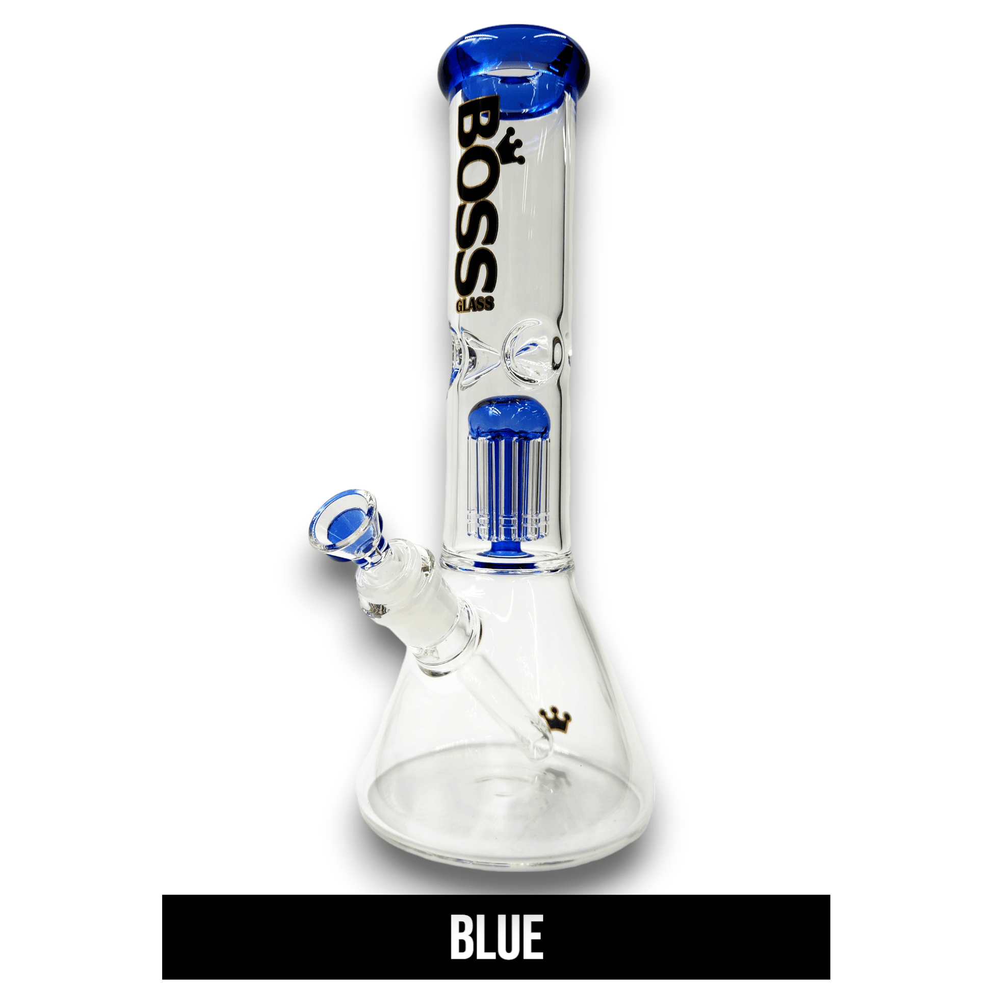 12" Boss Glass Tree Perc Beaker Bong