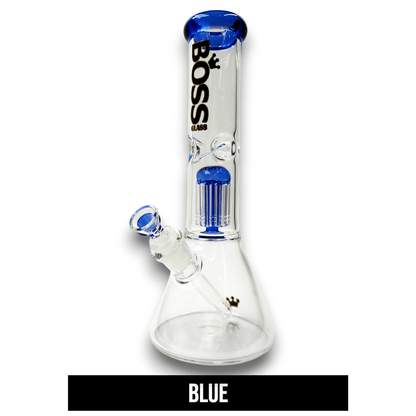 12" Boss Glass Tree Perc Beaker Bong