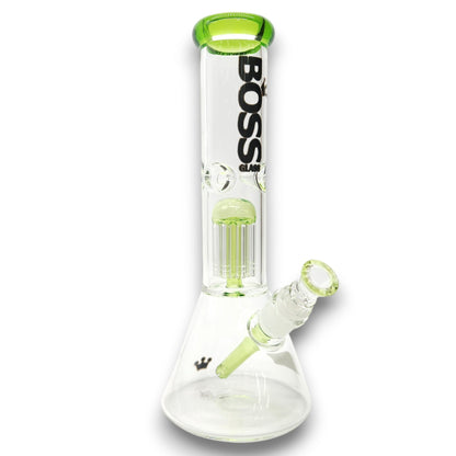 12" Boss Glass Tree Perc Beaker Bong