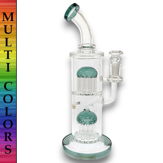 12" Bougie Dual Tree Percolator Bong
