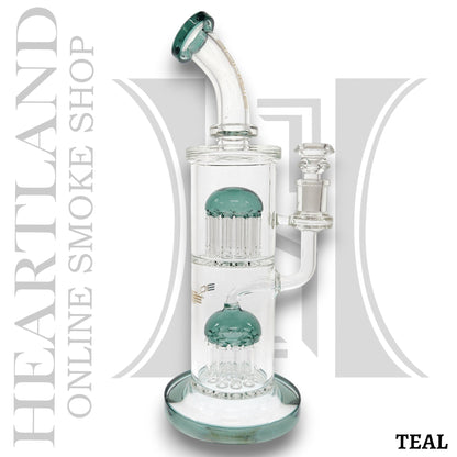 12" Bougie Dual Tree Percolator Bong