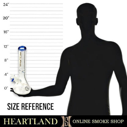 12" Bougie Glass Bell Shape Heavy Duty Beaker Bong