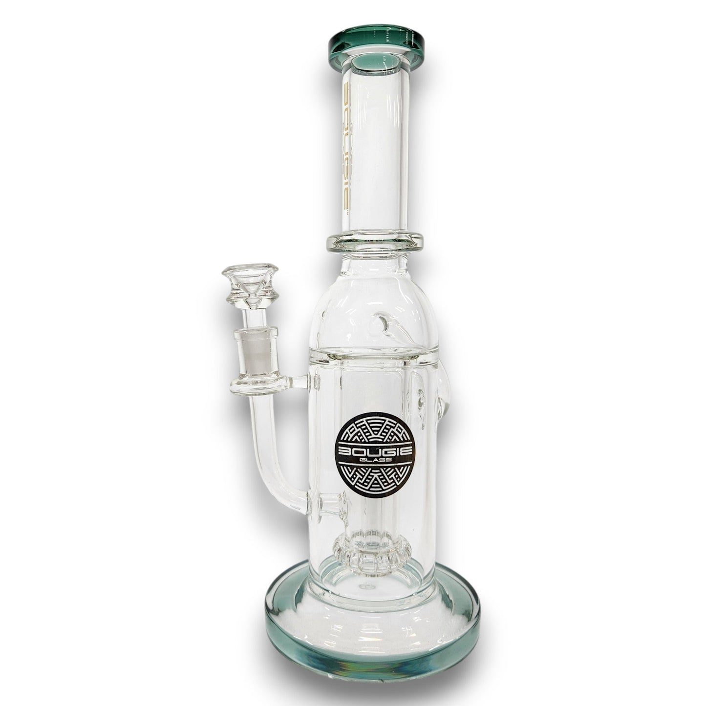 12" Bougie Glass Showerhead Perc Recycler Bong