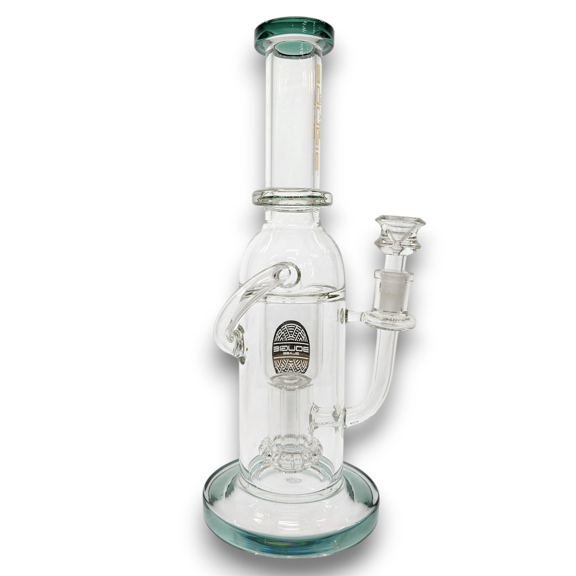 12" Bougie Glass Showerhead Perc Recycler Bong