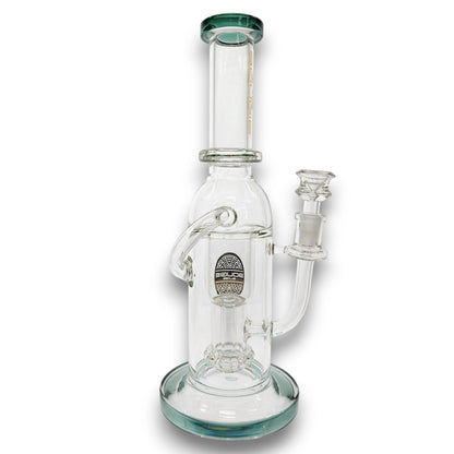 12" Bougie Glass Showerhead Perc Recycler Bong