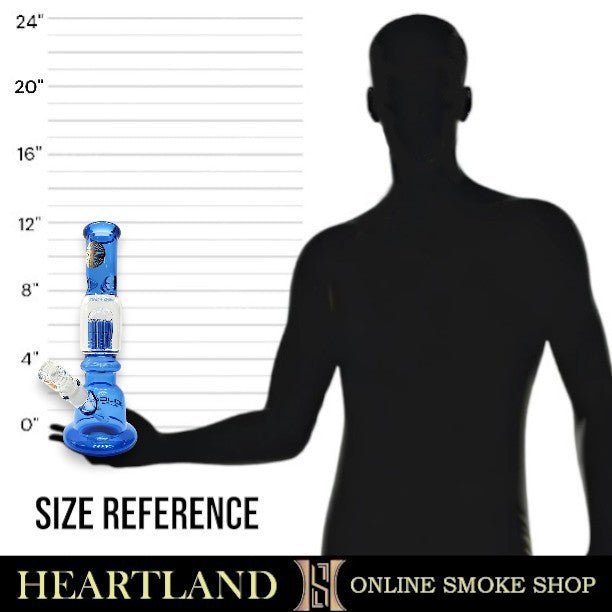 12" Bougie Glass Tree Perc La Bong