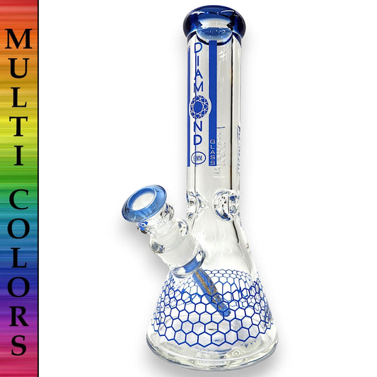 12" Diamond 9mm Heavy Duty Beaker Bong