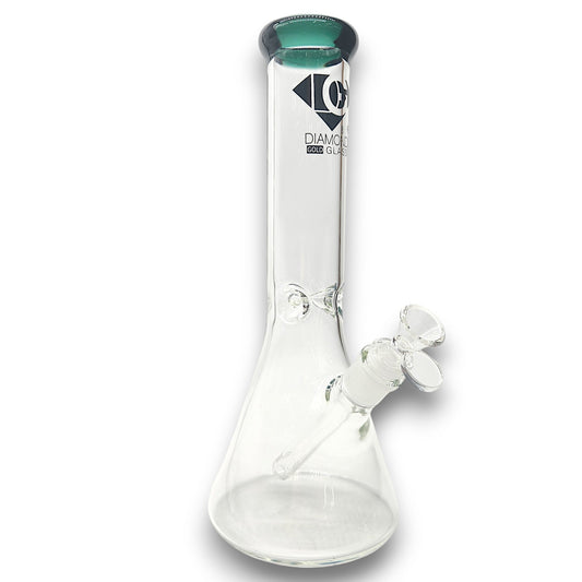 12" Diamond Glass Beaker Bong