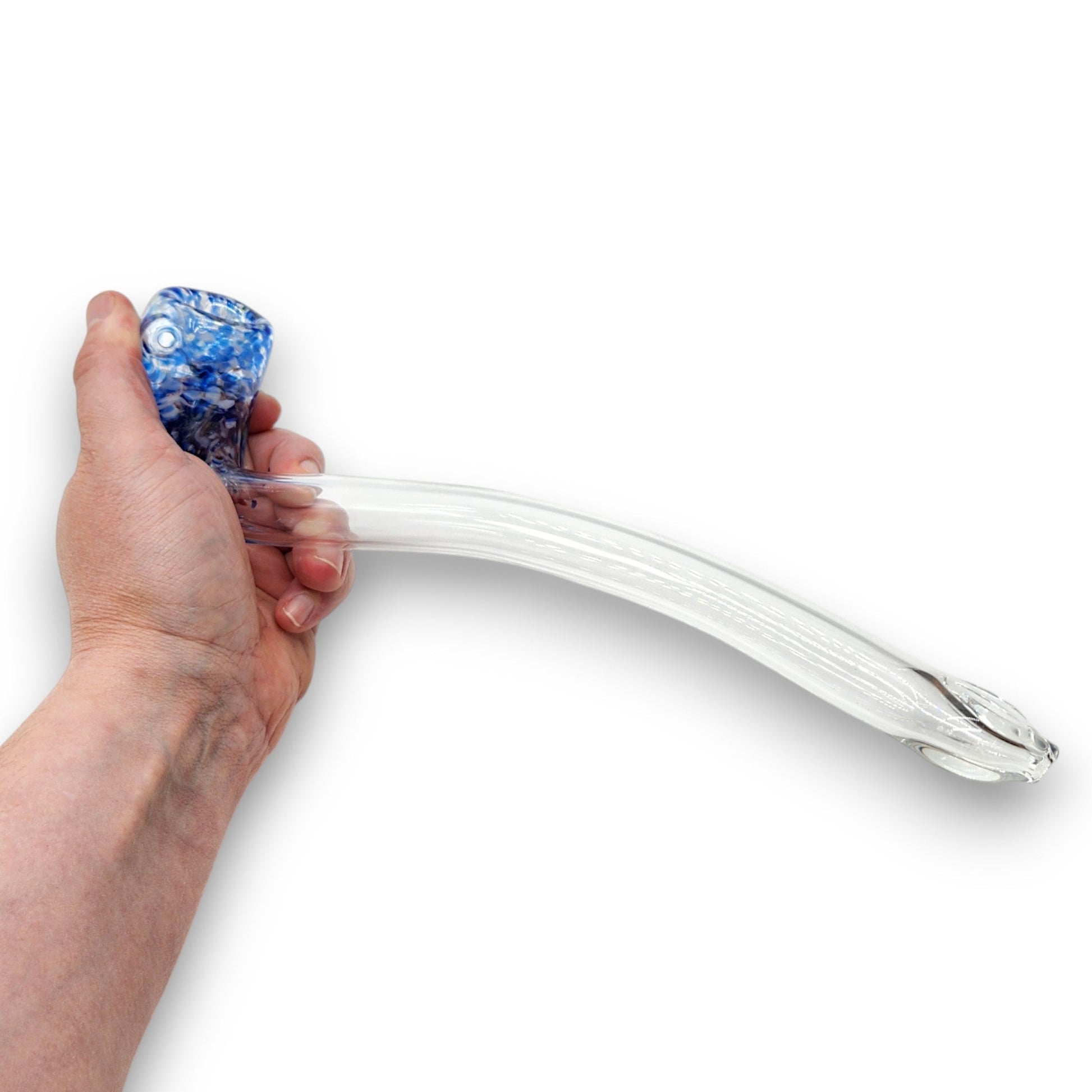 12" Glass Sherlock Hand Bowl Pipe