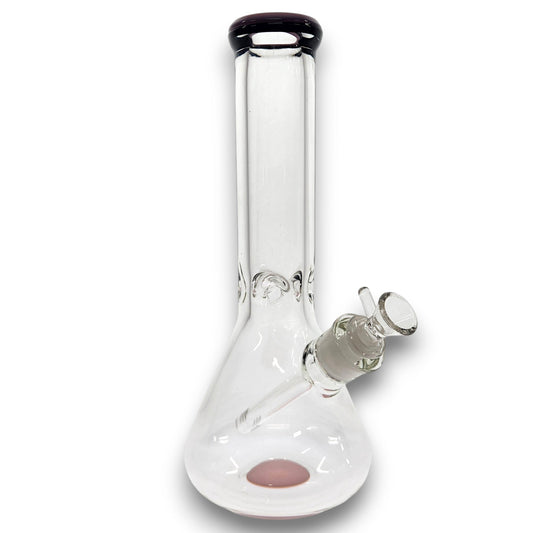12" Heavy Duty Color Top Beaker Bong