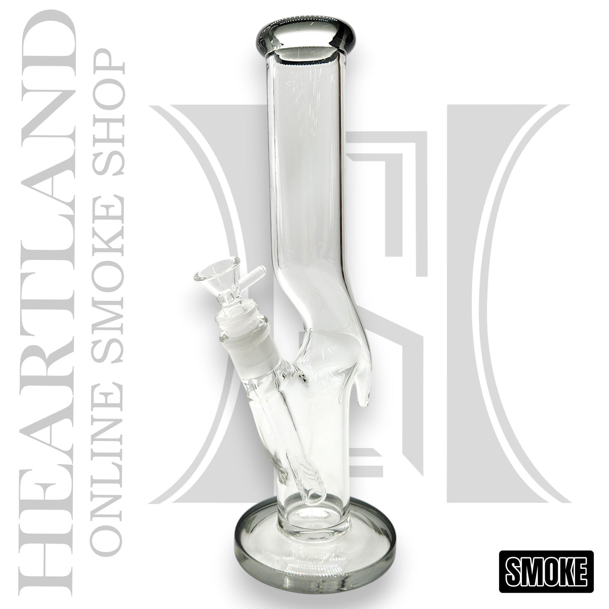 12" Z Style Straight Tube Bong