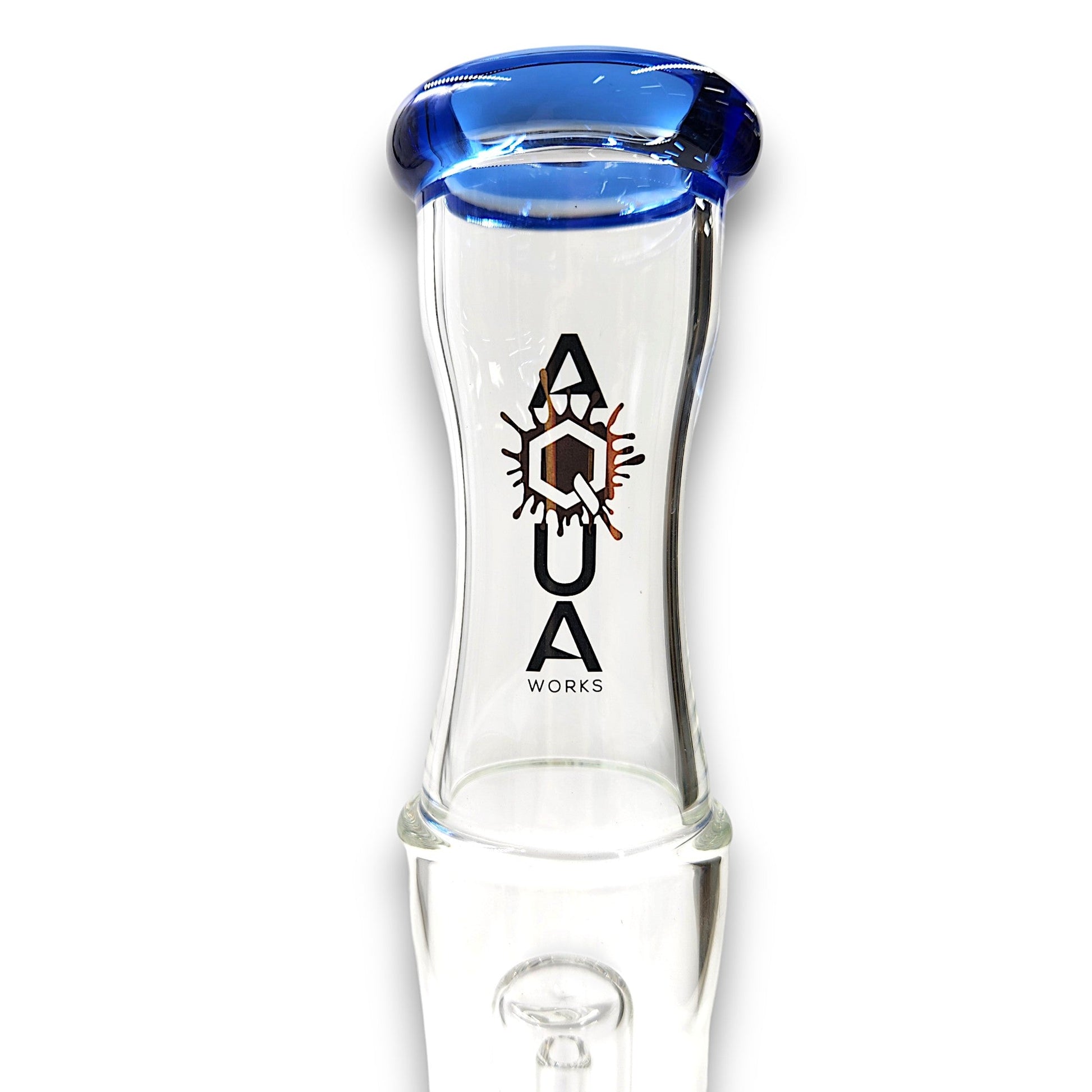13" Aqua Works Showerhead Perc Cone Straight Tube Bong