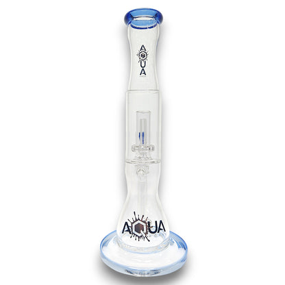 13" Aqua Works Showerhead Perc Cone Straight Tube Bong