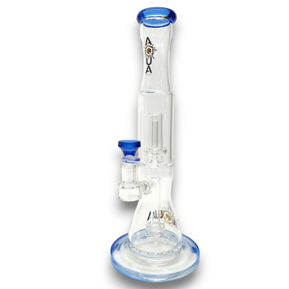 13" Aqua Works Showerhead Perc Cone Straight Tube Bong