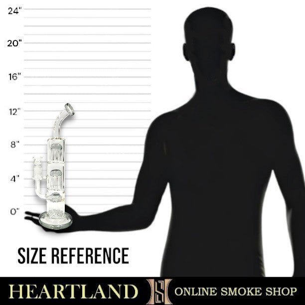 13" Bougie Triple Tree Percolator Bong