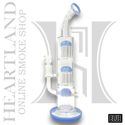 13" Bougie Triple Tree Percolator Bong