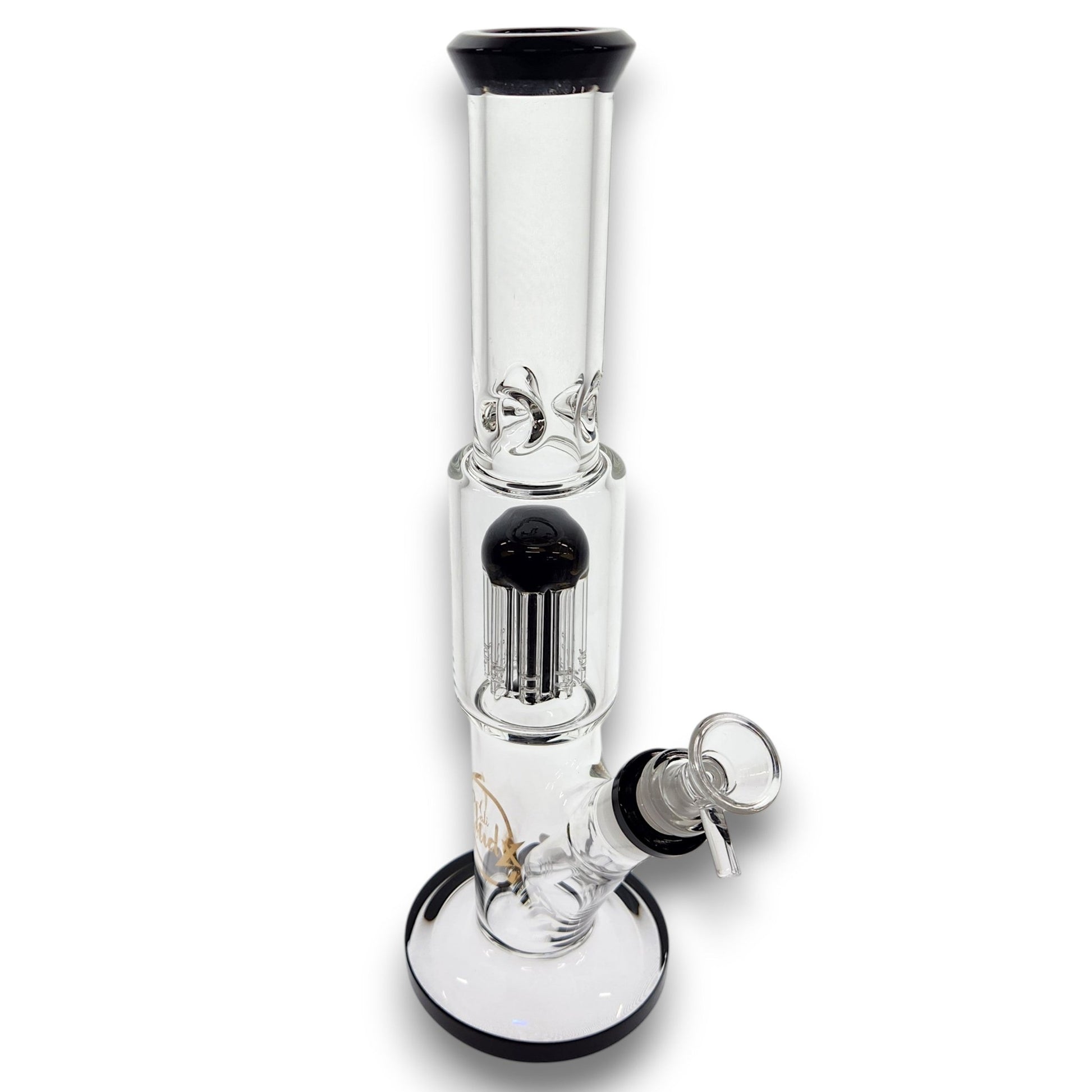 13" Cali CloudX Glass Tree Percolator Straight Tube Bong
