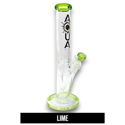 14" Aqua Works Heavy Duty Straight Tube Bong