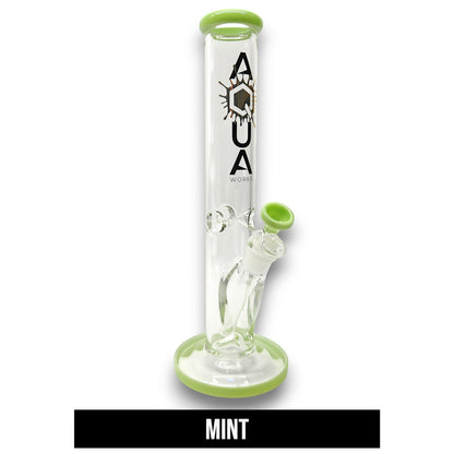 14" Aqua Works Heavy Duty Straight Tube Bong
